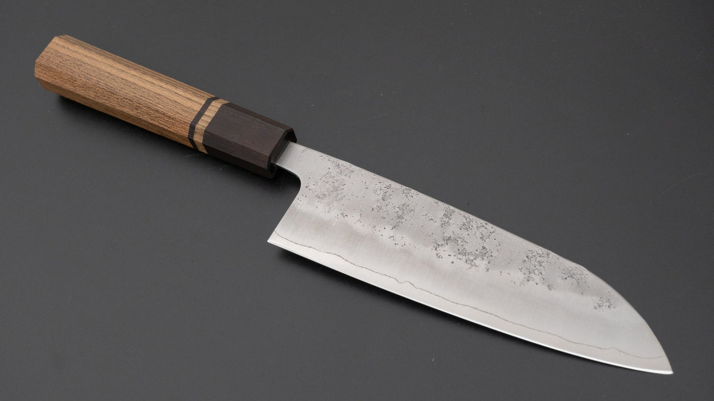 Hitohira Futana S3 Nashiji Santoku 170mm Jindai Elm Handle