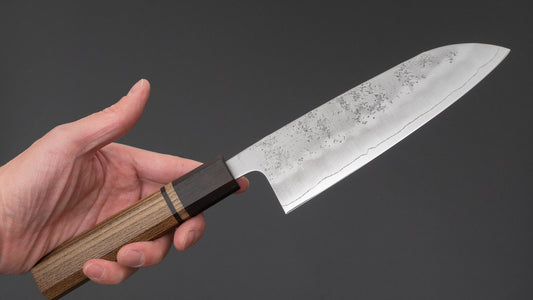 Hitohira Futana S3 Nashiji Santoku 170mm Jindai Elm Handle