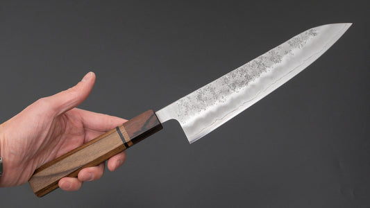 Hitohira Futana S3 Nashiji Gyuto 210mm Jindai Elm Handle