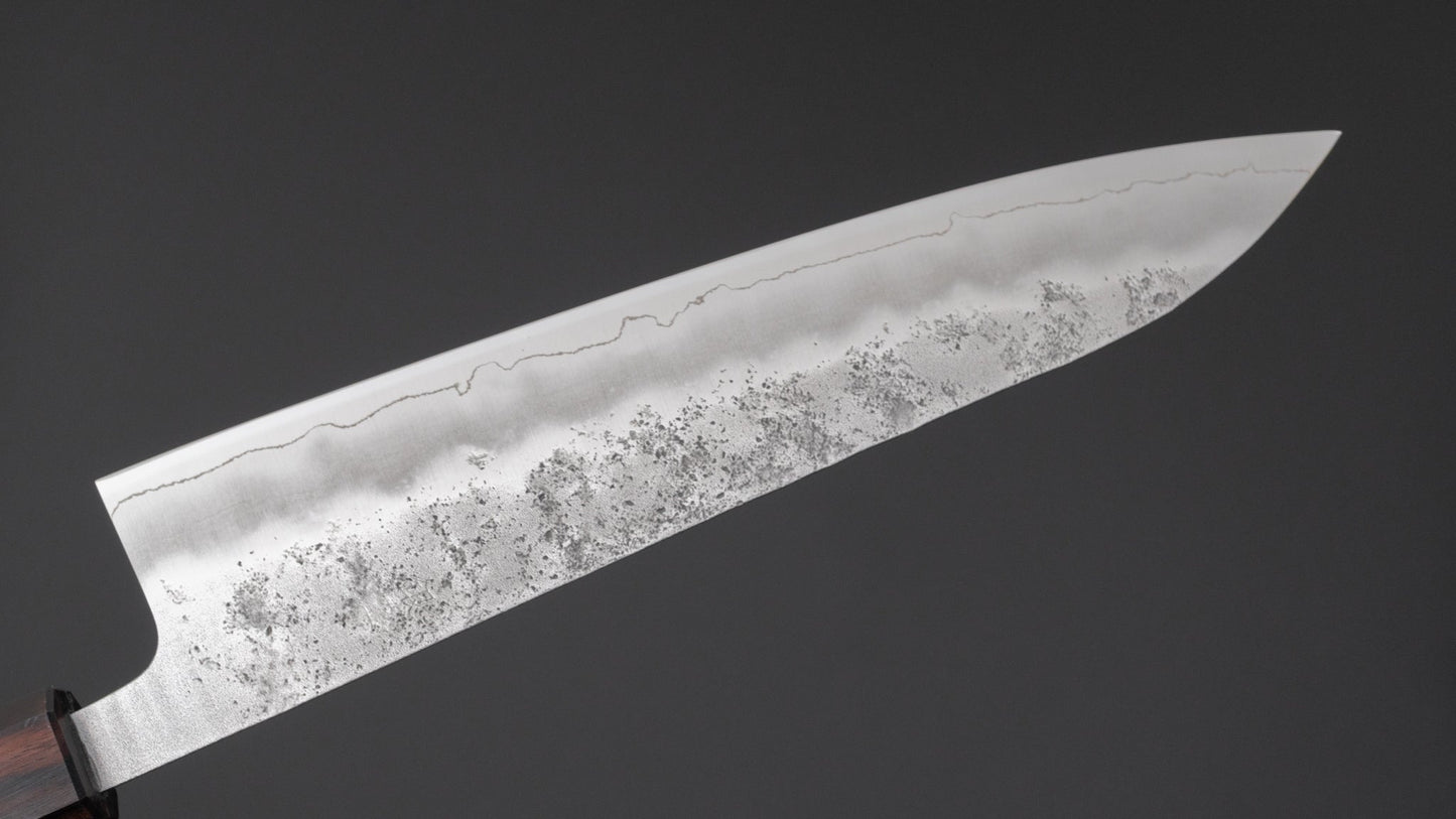 Hitohira Futana S3 Nashiji Gyuto 210mm Jindai Elm Handle