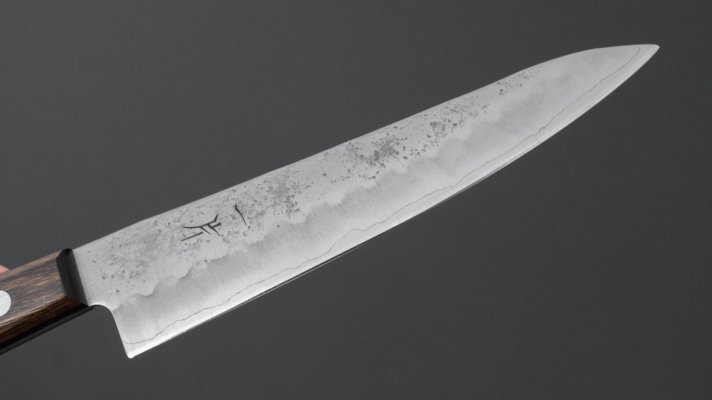 Hitohira Futana S3 Nashiji Petty 135mm Brown Pakka Handle (No Bolster)