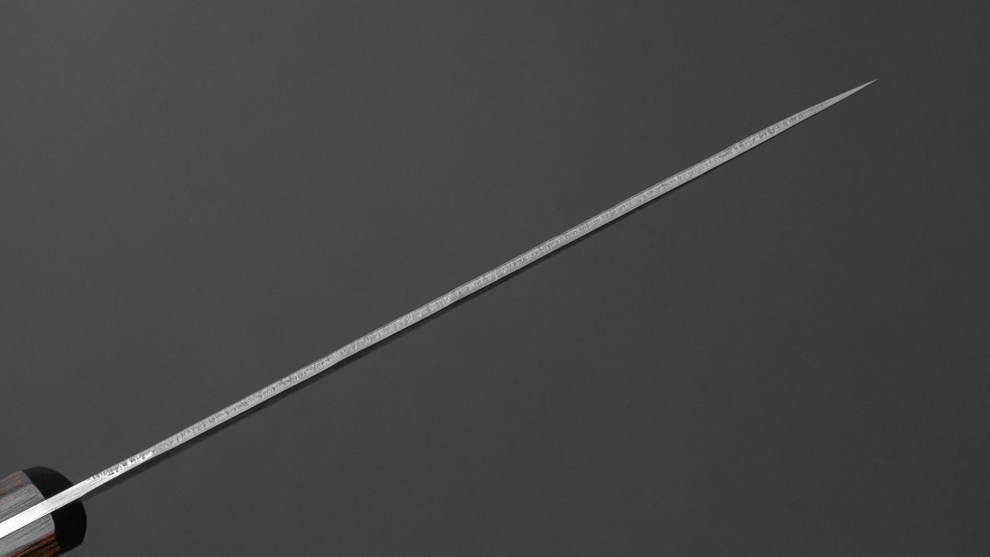 Hitohira Futana S3 Nashiji Petty 135 mm bruin Pakka-handvat (geen bolster)