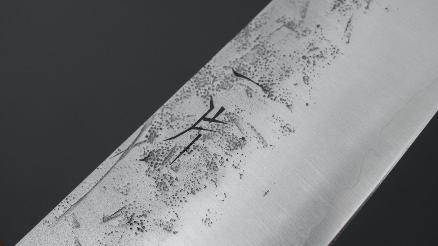 Hitohira Futana SLD Nashiji Gyuto 210mm Oak Handle