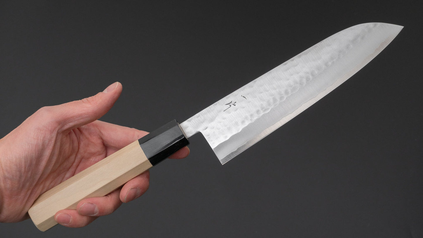 Hitohira NM Tsuchime Gyuto 180mm Ho Wood Handle