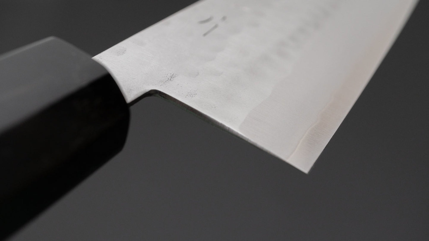 Hitohira NM Tsuchime Gyuto 180mm Ho Wood Handle