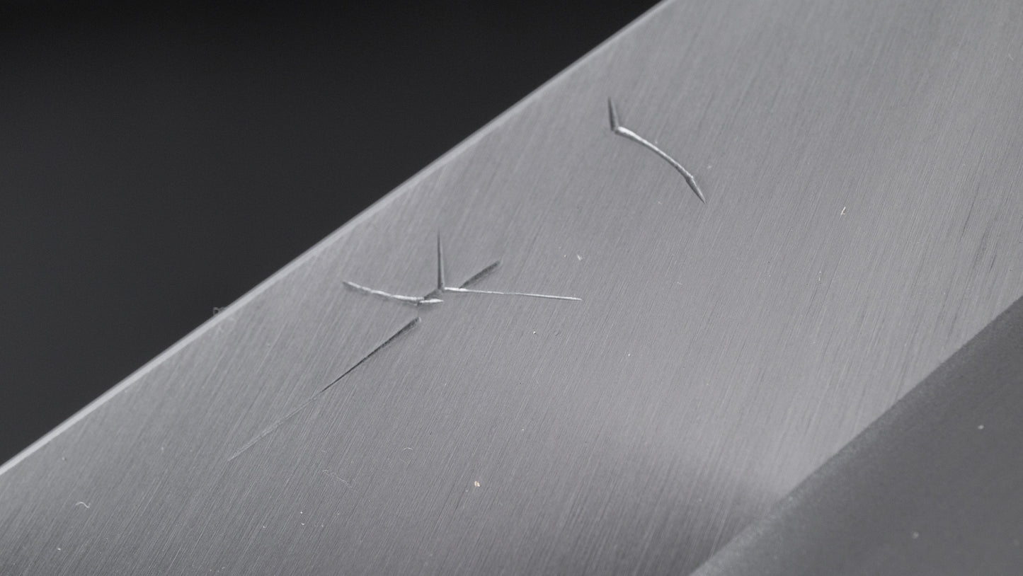 Hitohira Tanaka Kyuzo Blue #1 Migaki Gyuto 240mm Taihei Ebony Handle (Extra Height)