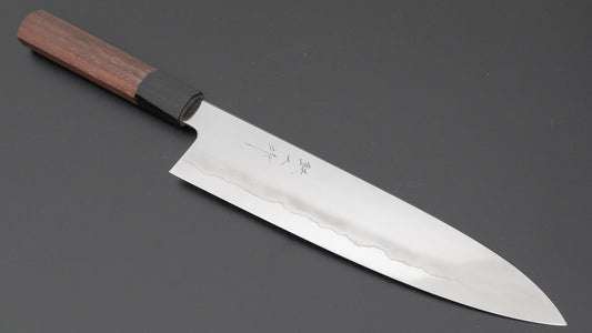 Tetsujin Zilver #3 Ukiba Gyuto 240 mm Taihei Tagayasan-handvat