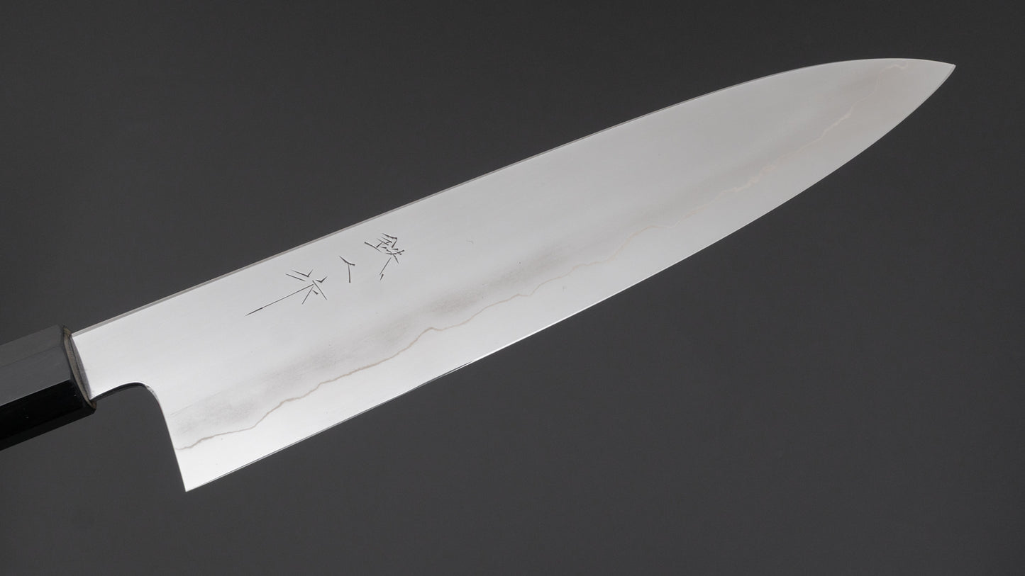 Tetsujin Zilver #3 Ukiba Gyuto 240 mm Taihei Tagayasan-handvat