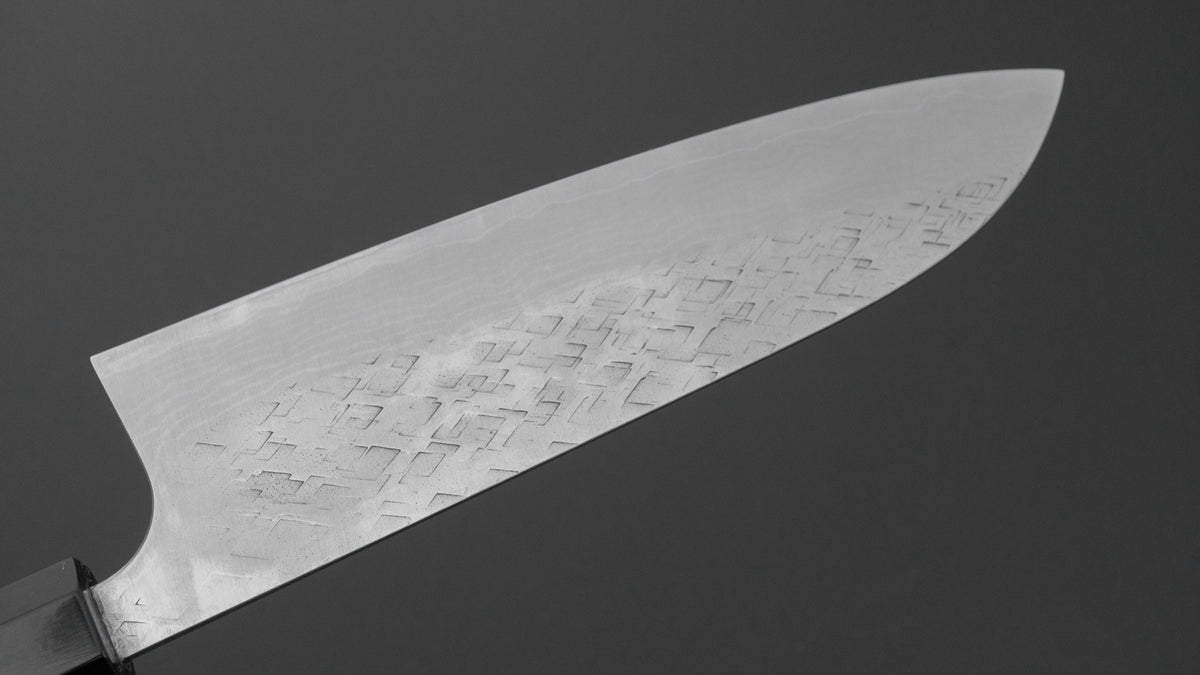 Hitohira Echizen Forged VG XEOS Santoku 165mm Ebony Handle