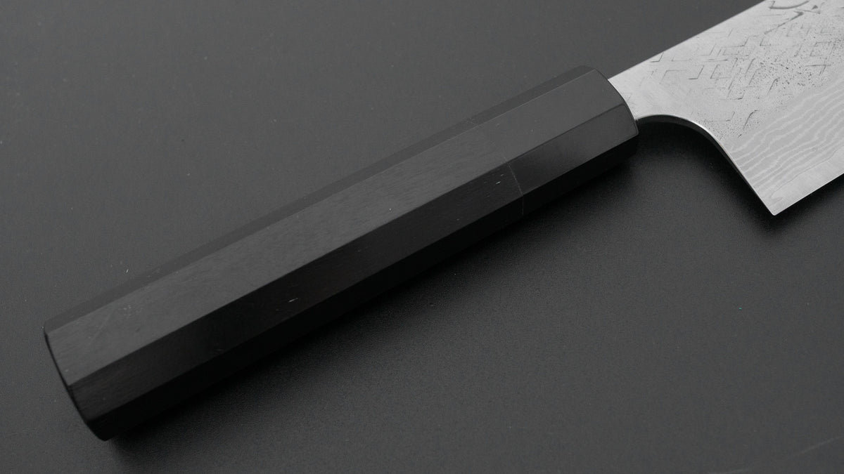 Hitohira Echizen Forged VG XEOS Santoku 165mm Ebony Handle