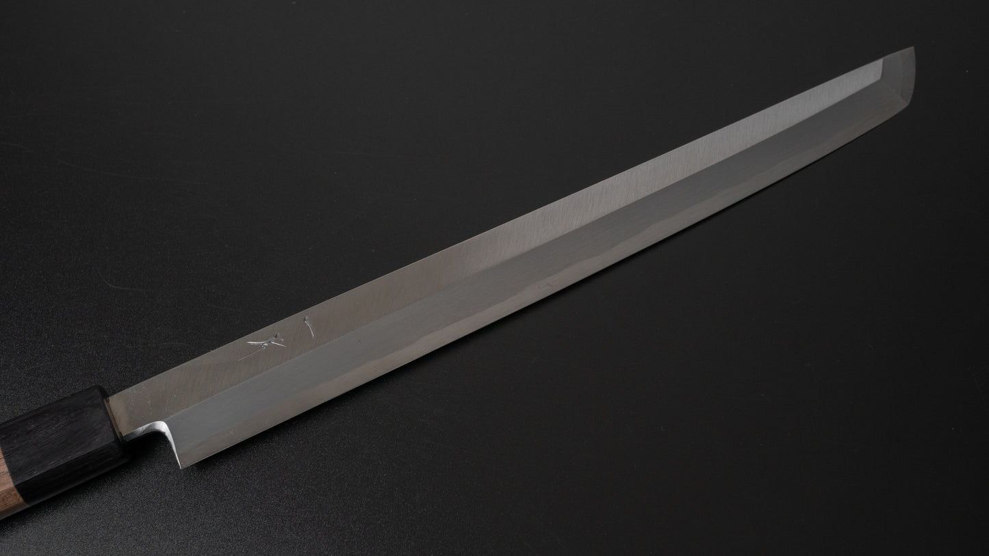 Hitohira Kikuchiyo Manzo White #3 Sakimaru Takobiki 270mm Walnut Handle (Saya)