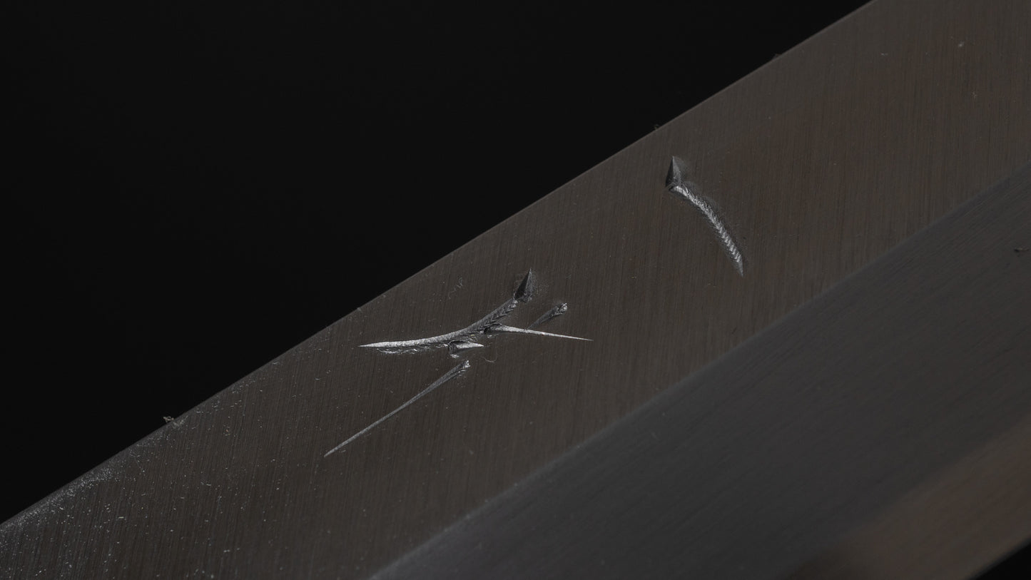 Hitohira Kikuchiyo Manzo White #3 Sakimaru Takobiki 270mm Walnut Handle (Saya)