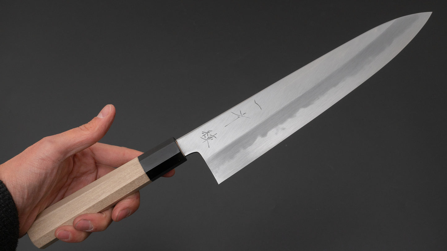 Hitohira Tanaka Ren White #2 Gyuto 240mm Ho Wood Handle