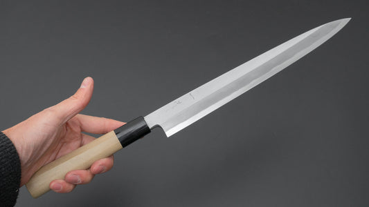 Hitohira Togashi Wit #2 Yanagiba 270mm Ho Houten Handvat D-vorm met Saya