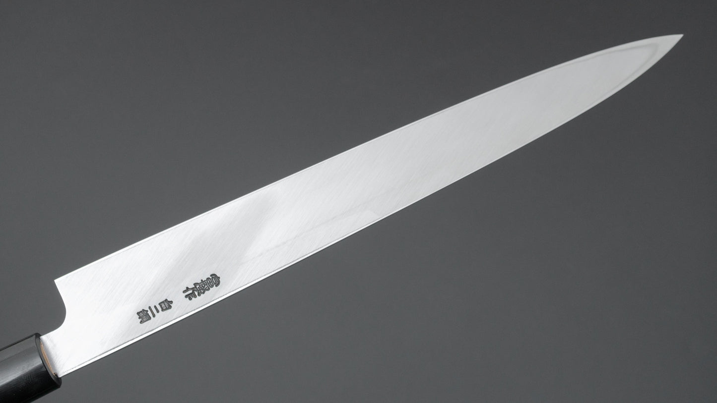 Hitohira Togashi White #2 Yanagiba 270mm Ho Wood Handle D-shape w/ Saya