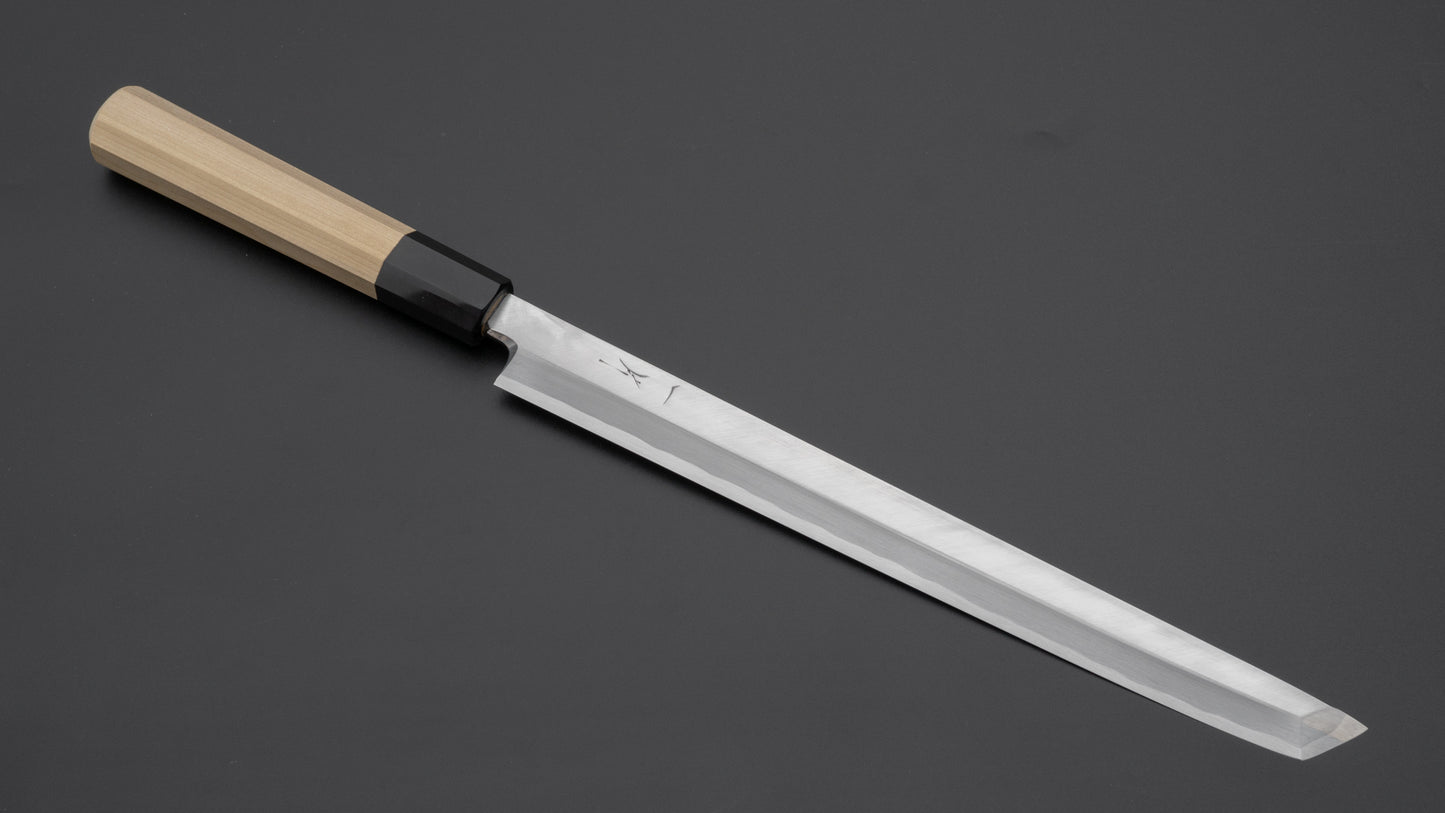 Hitohira Kikuchiyo Manzo Blue #2 Sakimaru Takobiki 270mm Ho Wood Handle (Saya)