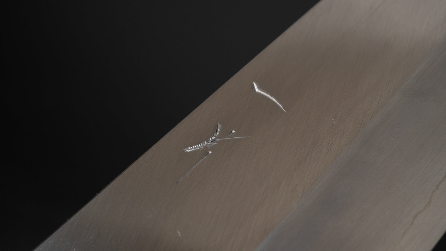 Hitohira Kikuchiyo Kyuzo Silver #3 Migaki Gyuto 240mm Ho Wood Handle