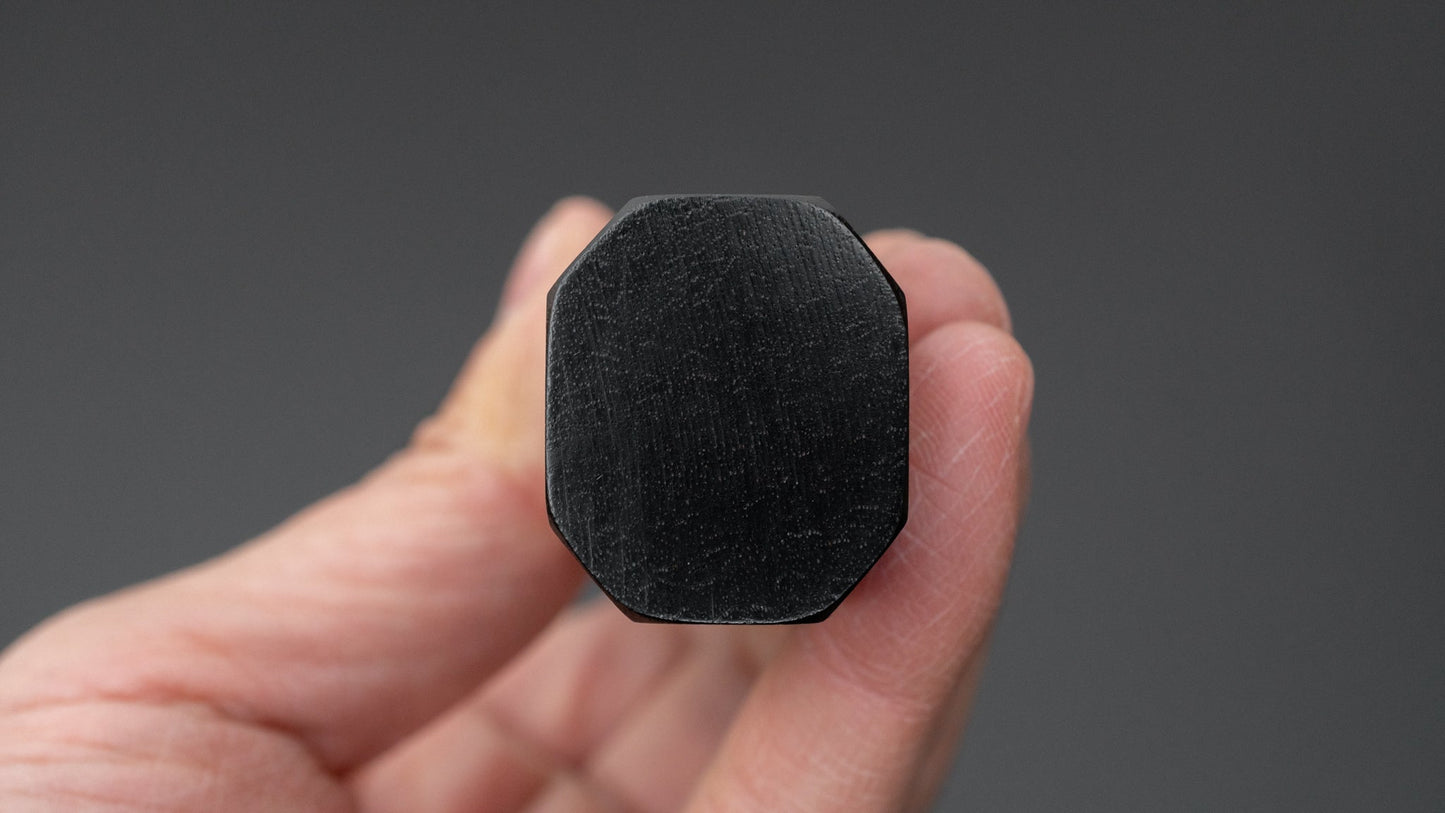 Hitohira Kikuchiyo Rou Silver #3 Mirror Polished Santoku Ebony Handle