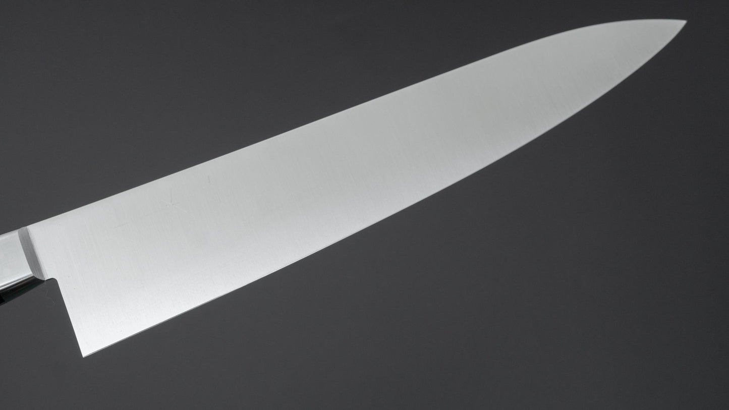 Hitohira Ashi Zweedse roestvrijstalen Gyuto 270 mm Pakka-handgreep