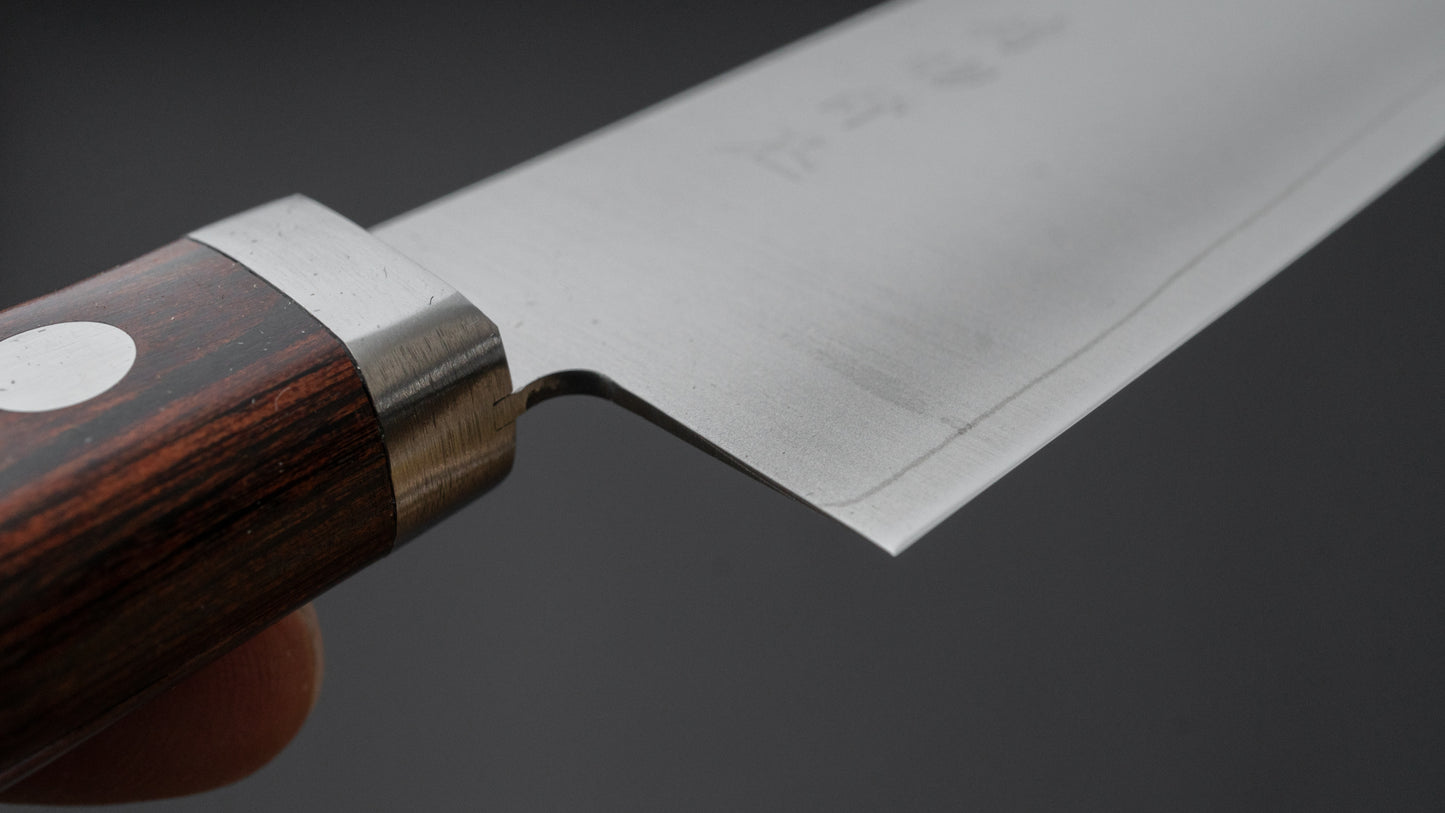 Hitohira Imojiya MZ VG-1 Santoku 145 mm imitatie mahoniehouten handvat