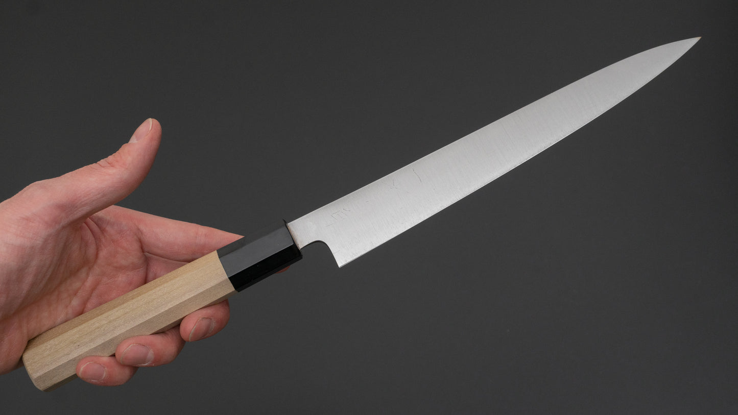 Hitohira Ashi White #2 Petty 210mm Ho Wood Handle