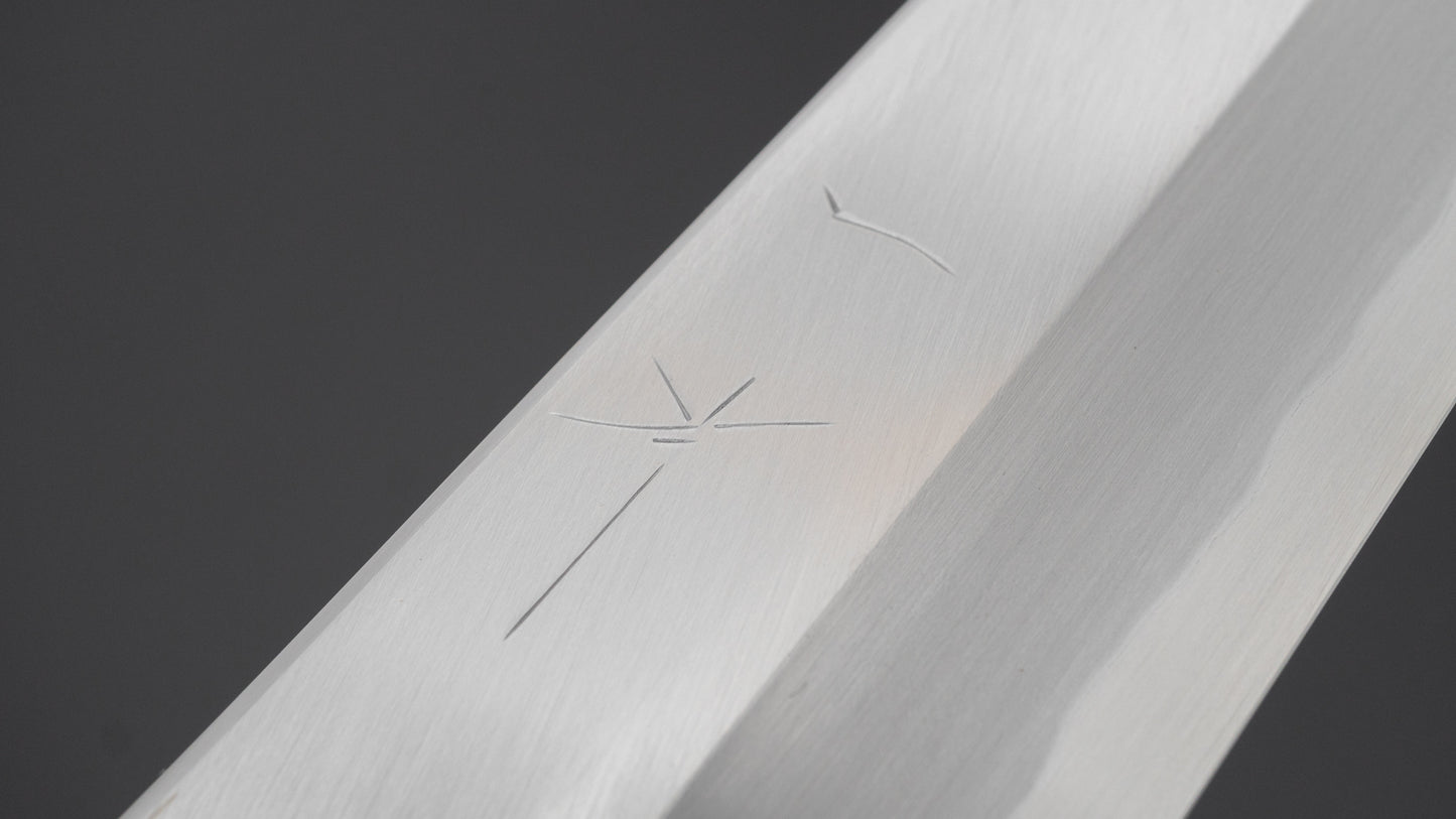 Hitohira Tanaka Mosuke Blue #1 Kiritsuke 240mm Ho Wood Handle (Saya)