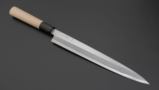 Hitohira Togashi White #2 Yanagiba 240mm Ho Wood Handle (D-Shape/ Saya)