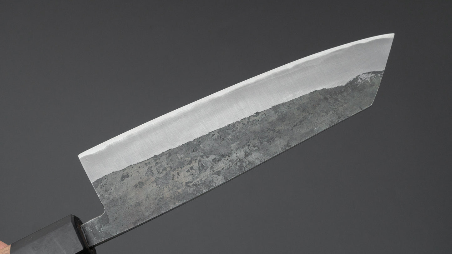 Hitohira Harima Forged Blue #2 Stainless Clad Bunka 165mm Walnut Handle