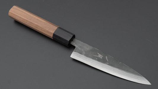 Hitohira Harima Blue Super RVS bekleed 120mm Petty Walnoot handvat