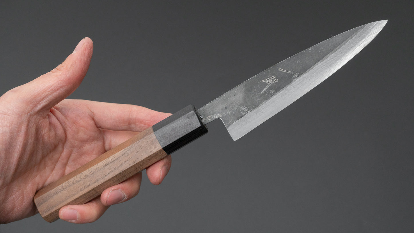 Hitohira Harima Blue Super Stainless Clad 120mm Petty Walnut Handle