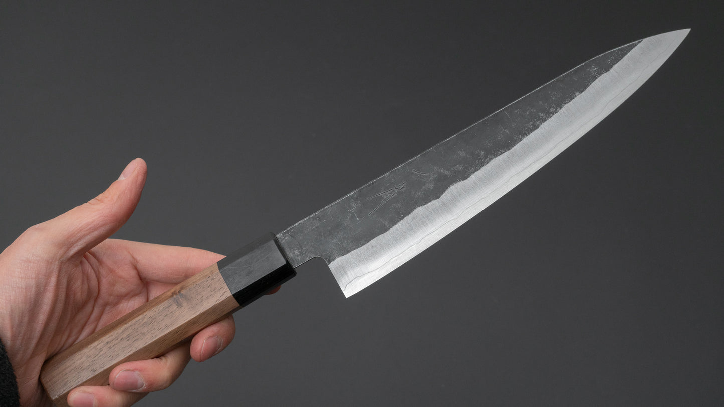 Hitohira Harima Blue Super Stainless Clad Gyuto Walnut Handle