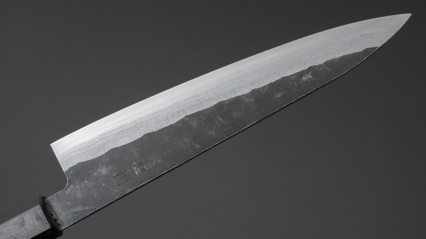 Hitohira Harima Blue Super Stainless Clad Gyuto Walnut Handle