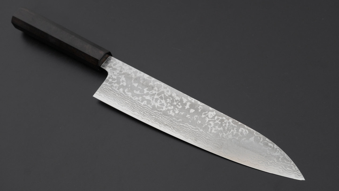 Makoto Kurosaki VG7 Damascus Gyuto 210mm Ebbenhouten Handvat