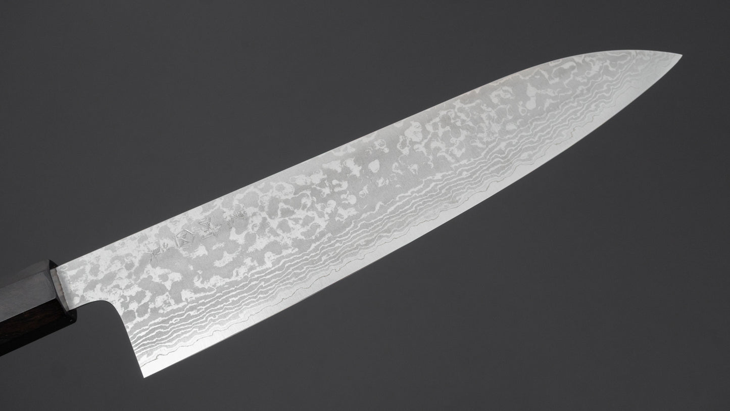 Makoto Kurosaki VG7 Damascus Gyuto 210mm Ebbenhouten Handvat