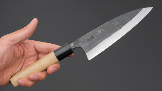 Hitohira Onihiro White #1 Gyuto 135mm Ho Wood Handle (D-Shape)