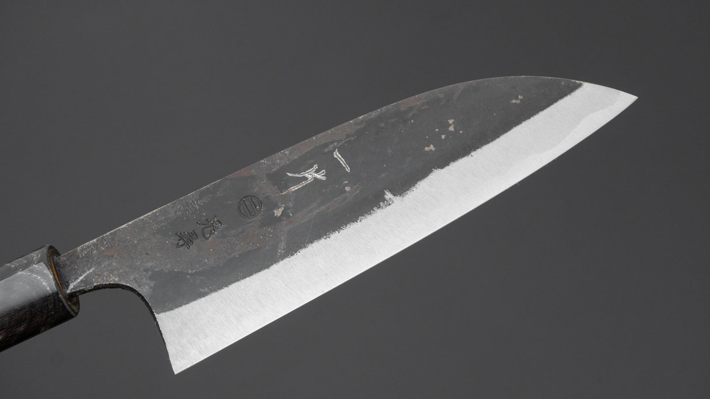 Hitohira Onihiro Wit #1 Santoku 135 mm Ho houten handvat (D-vorm)