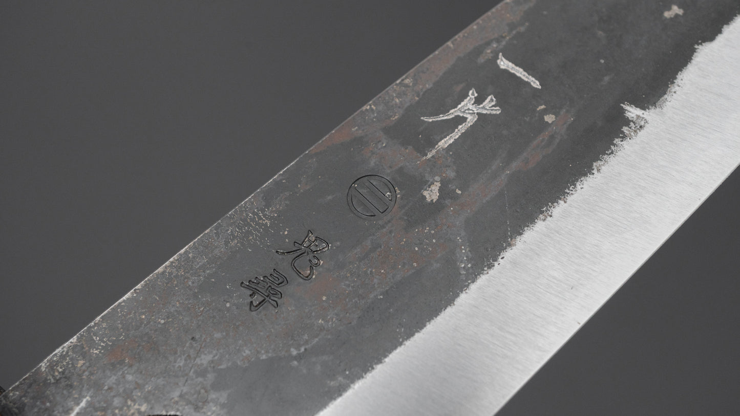 Hitohira Onihiro Wit #1 Santoku 135 mm Ho houten handvat (D-vorm)