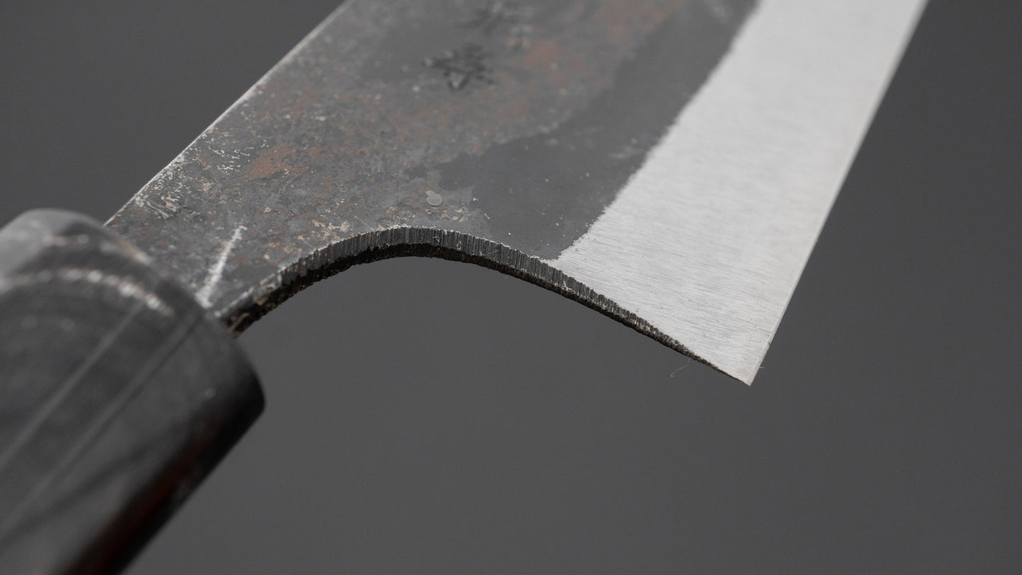 Hitohira Onihiro Wit #1 Santoku 135 mm Ho houten handvat (D-vorm)