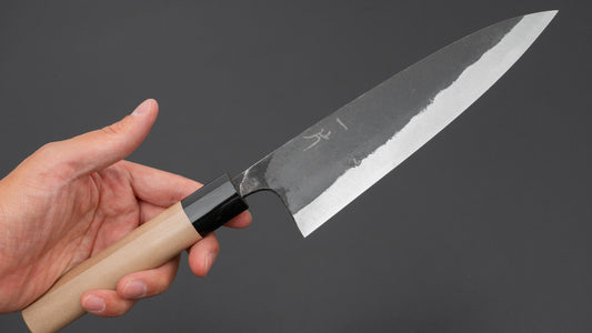 Hitohira Onihiro White #1 Gyuto 180mm Ho Wood Handle (D-Shape)