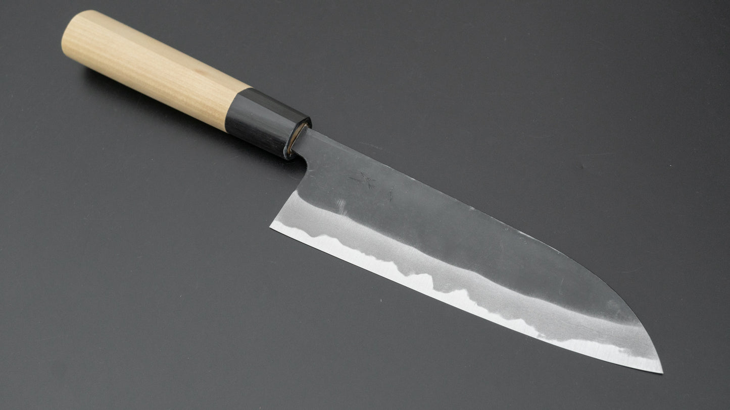 Hitohira MS Kurouchi White #2 Santoku 165mm Ho Wood Handle