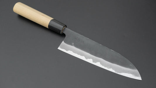 Hitohira MS Kurouchi Wit #2 Santoku 165 mm Ho houten handvat