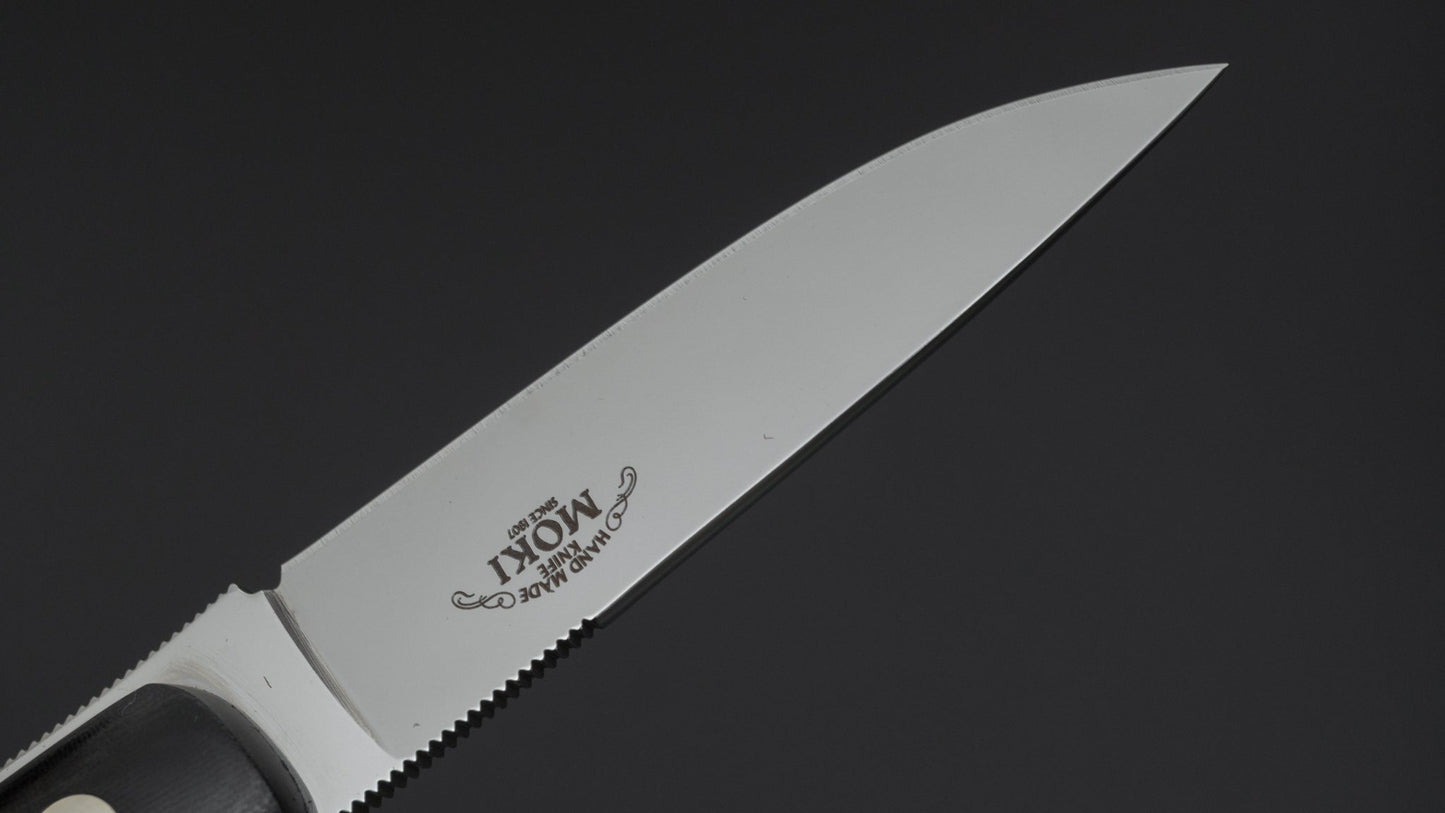 MOKI Banff Fixed Blade Linen Micarta Handle (Medium)