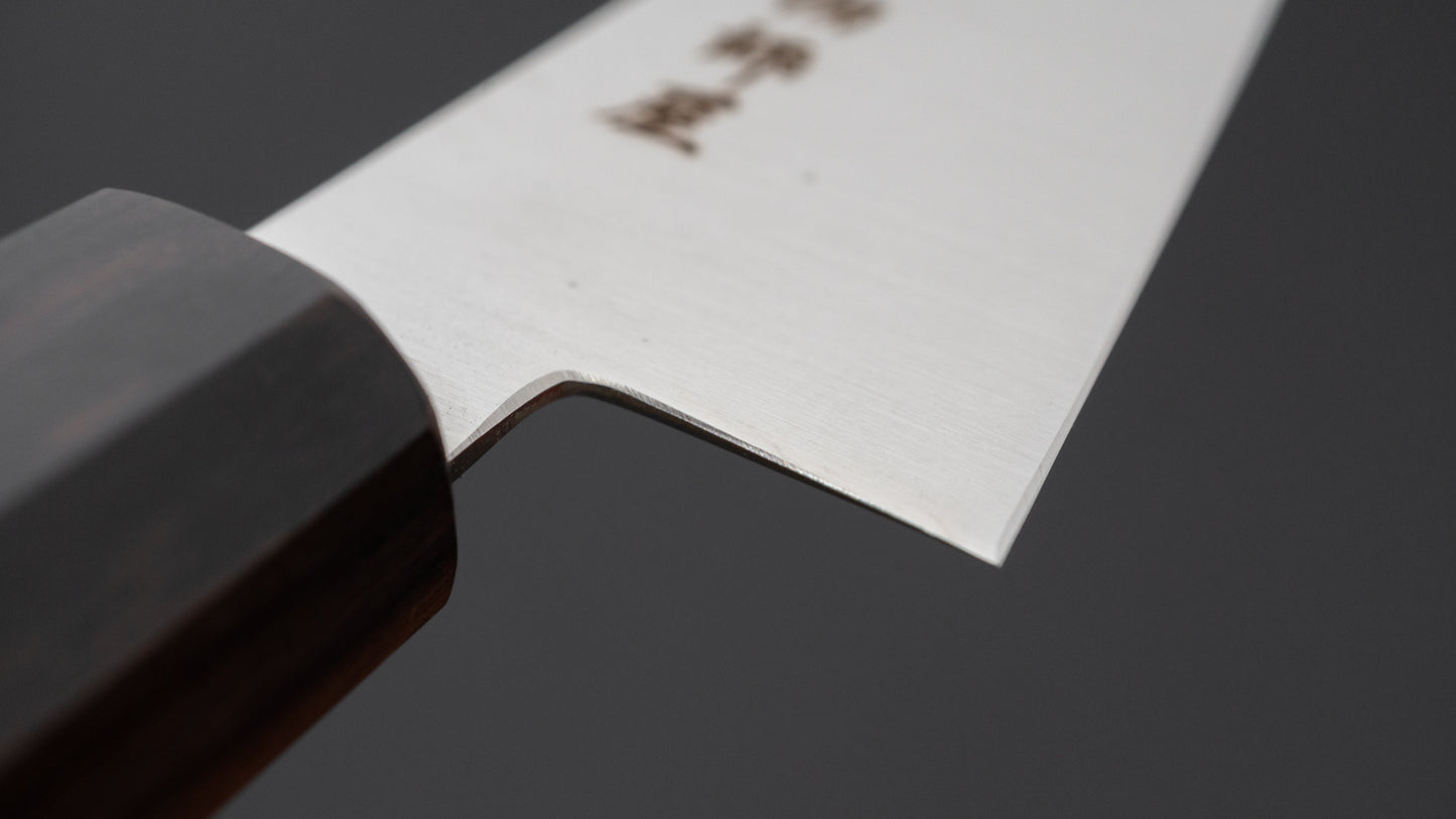 Hitohira Imojiya TH Stainless Honesuki Kaku 150mm Ebony Handle (Wa)