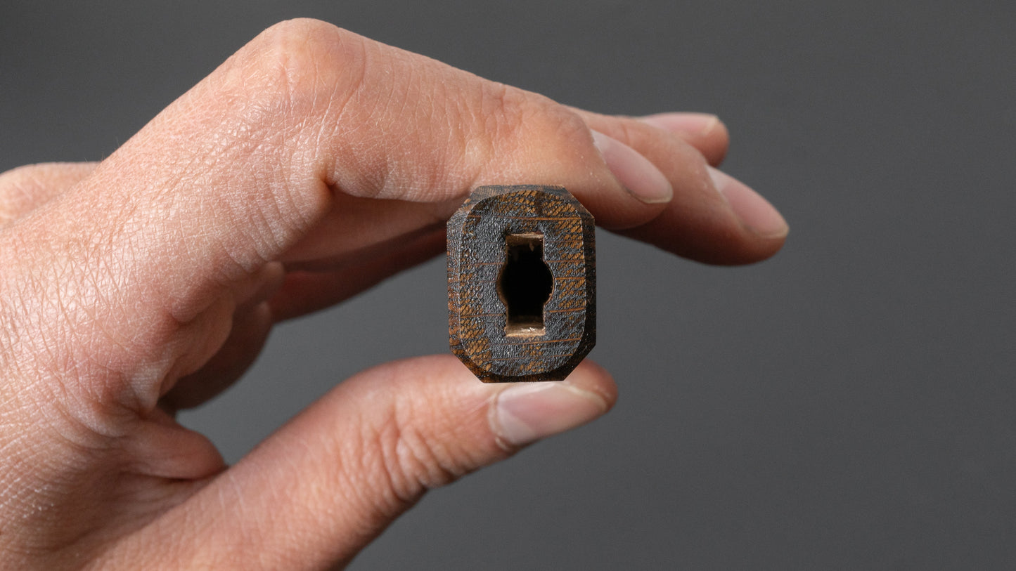 Hitohira KMT Lacquered Mono Oak Handle Dark (Petty)