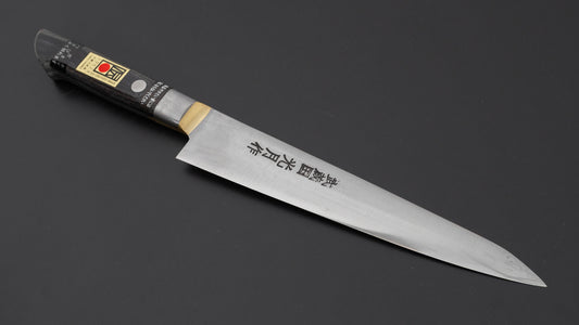 Kogetsu Carbon Sujihiki 180mm Pakka Handle