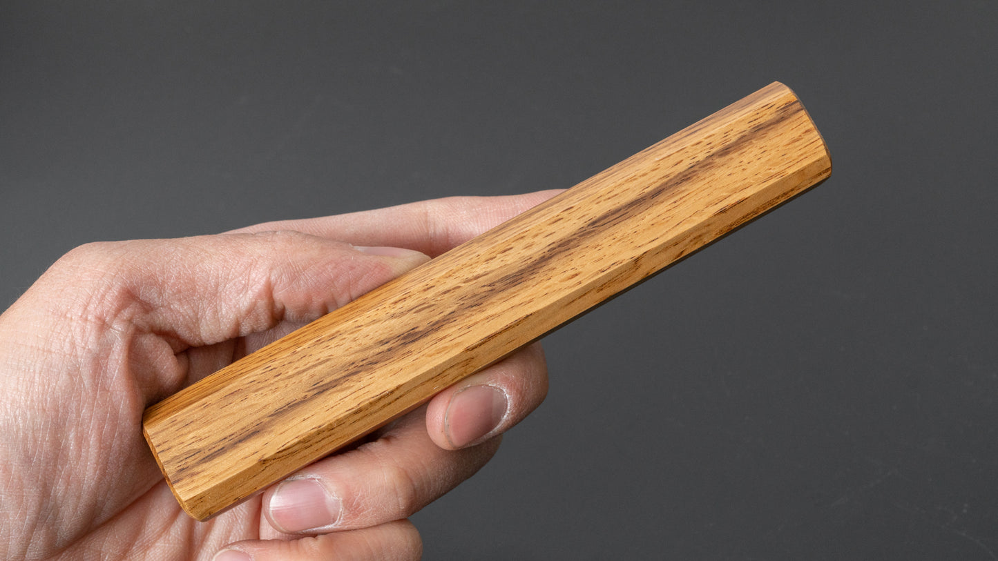 Hitohira KMT Lacquered Mono Oak Handle Natural (Gyuto/ Sujihiki L)