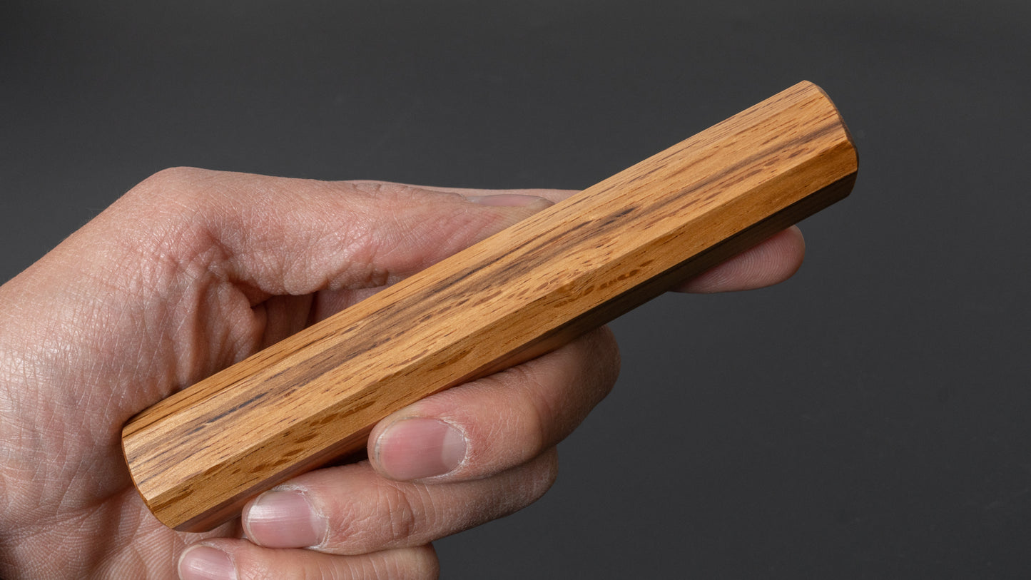 Hitohira KMT gelakt mono-eiken handvat naturel (Santoku/ Nakiri)