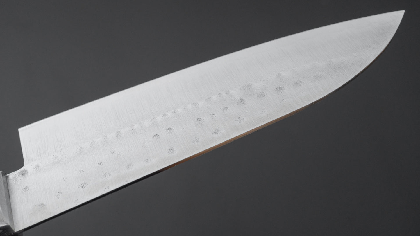 Hitohira NM Tsuchime Santoku 130mm Pakka Handle (Red)