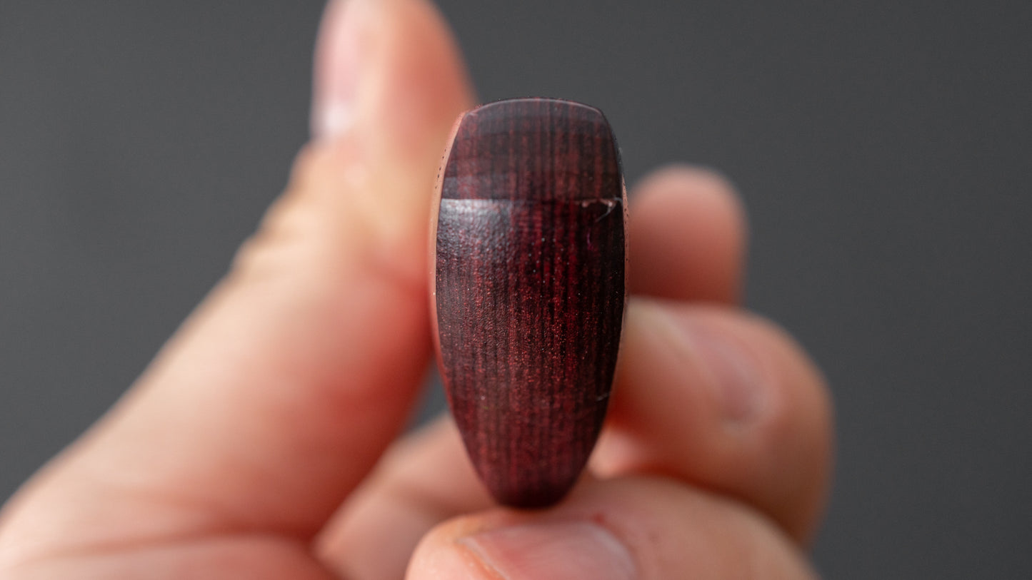 Hitohira NM Tsuchime Santoku 130mm Pakka Handle (Red)