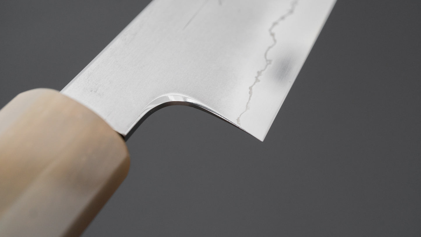 Tetsujin Silver #3 Kasumi Kiritsuke Petty 165mm Taihei Makassar Ebony Handle